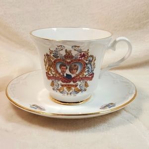 6oz Vintage Charles & Diana Canadian Classic Cup & Saucer, Commemorative